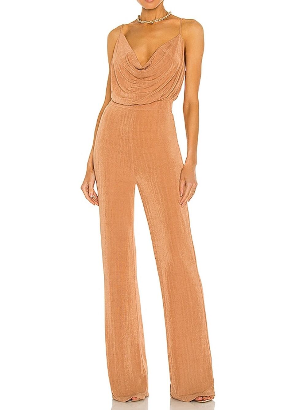 Misha Shimmering Desert Rose Moyra Jumpsuit Size Aus 10/Us 6